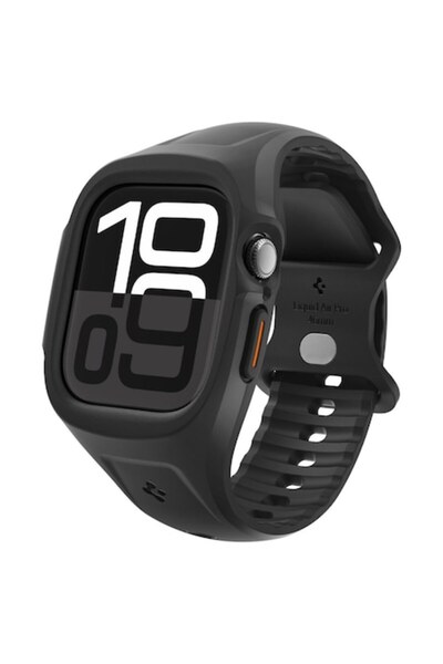 Stef's Cat Case for Apple Watch 10 46mm, V46, Polyurethane, Matte Black