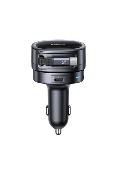 Stef's Cat Car Charger with Cable, 2 x Type-C, USB, 60W, Y43, Black