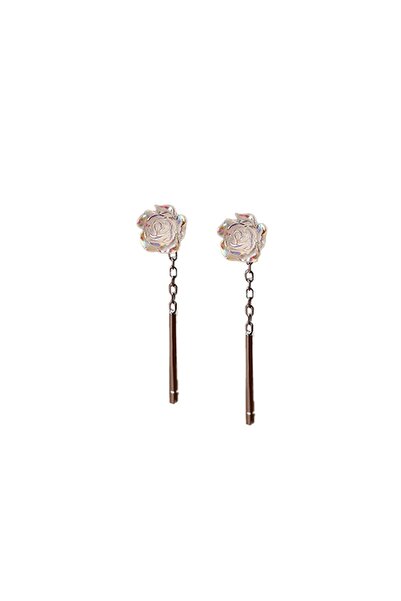 SIC MODA Cercei Eleganti Floare, din Argint 925, 6103