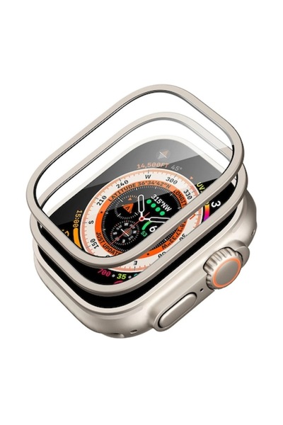 Stef's Cat Folie pentru Apple Watch Ultra/Ultra 2/Ultra 3 set 2, Armorite, P48, Sticla securizata, Titanium