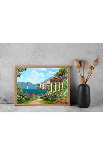 Neverland 2 ADET 1000 PARÇA PUZZLE- SAHİL EV VE DAĞ GÖLÜ KASABASI