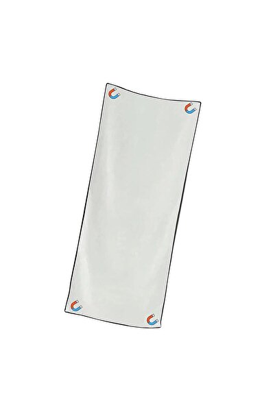 Innovium Innovium™ Magnetic Corner Towel, White, 190x76 cm, Easy Attachment to Metal Surfaces, 400g