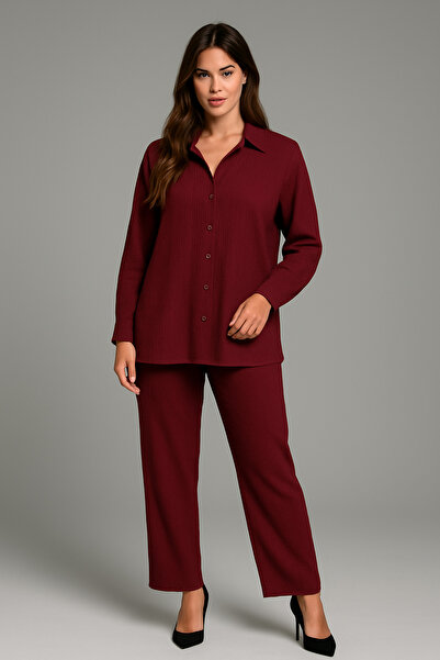 Mivoon Σετ πουκάμισο από ύφασμα με κουμπιά και γιακά, κατάλληλο για το μαντίλι, 2XL 6XL