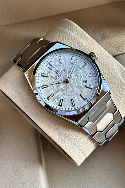 Store Steel Calendar Tissot Prx Model Silver Inside Turquoise Men's Watch with Box and Warranty