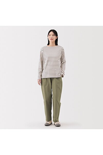 Muji Washed Cotton Easy Tapered Pants