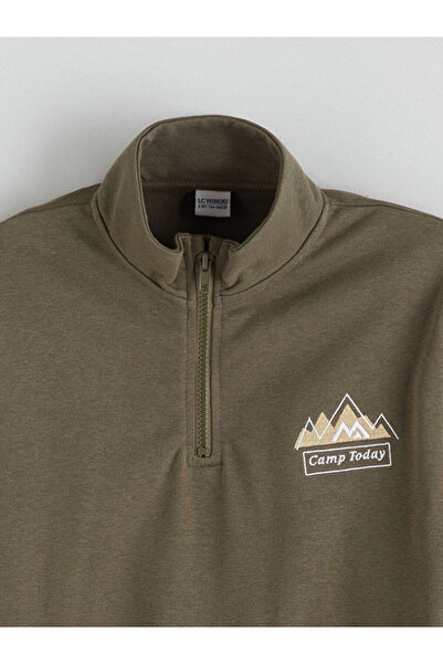 LC Waikiki Create Your Style from Uzg Store |   Mock Neck Boy's Sweatshirt