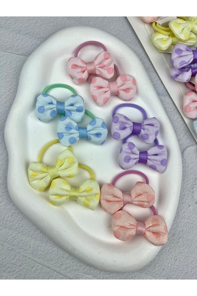 Toka Sepetim Polka Dot Bow Tie Set 5 Pairs