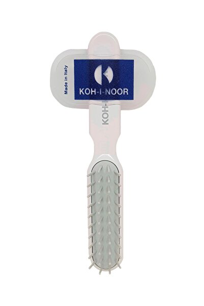 Koh-I-Noor Cosmetics Perie pneumatica alba cu peri cilindrici din plastic rez...