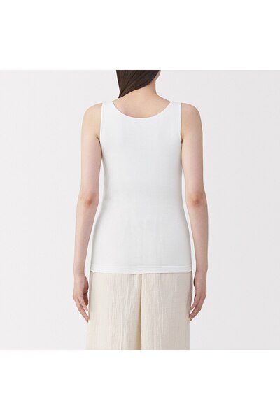 Muji حمالة صدر بدون أكمام من الحرير المخلوط