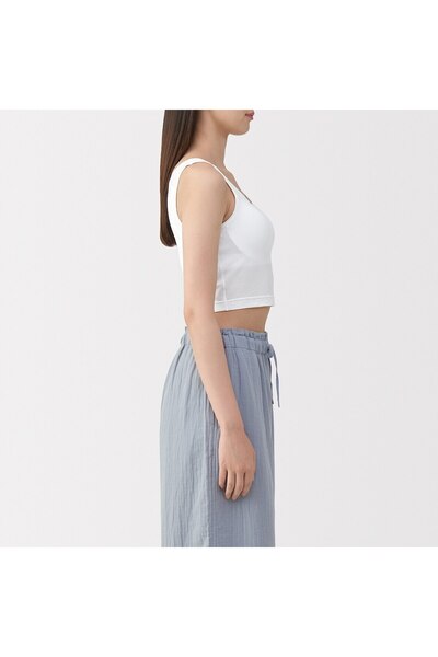 Muji قميص داخلي نصف حمالة صدر من الليوسيل المخلوط