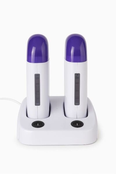 Go Care Double Roll-On Wax Warmer with Heater Base, Electric Hair Removal Kit for Body, Legs, Armpit, Bikini