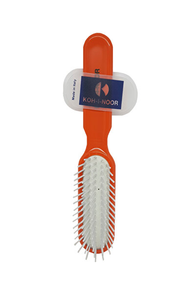 Koh-I-Noor Cosmetics Perie pneumatica portocalie cu peri cilindrici din plast...