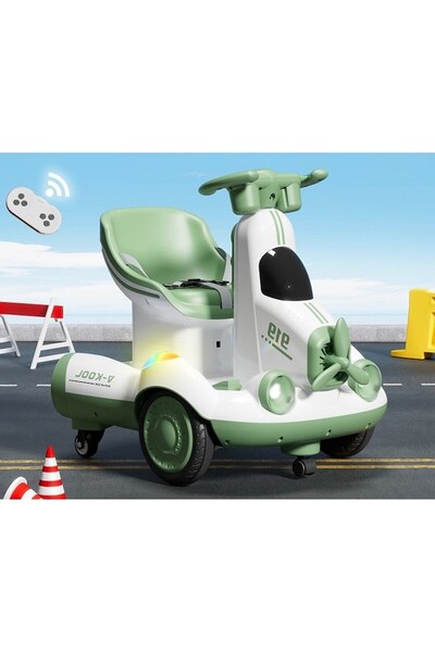 FONIX Electric Scooter Car for Kids, Comando Kids, 360-Degree Handlebar, Control Parental, Lighting and So