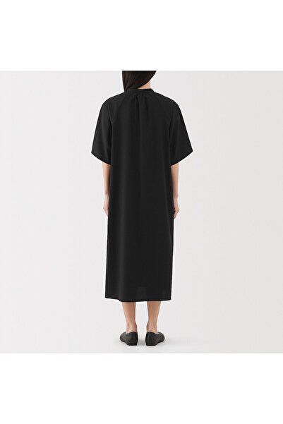 Muji Lyocell Blended 1/2 Sleeve Dress