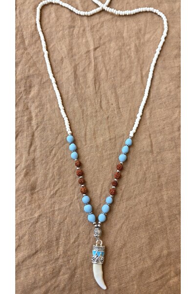 trendbysena Etnik Otantik Kurt Dişi Kolye