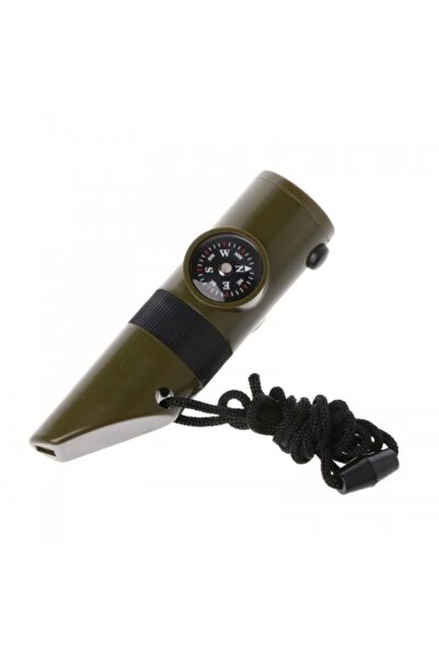 Skygo Multifunctional Military Whistle With Compass Thermometer Led Light