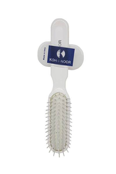 Koh-I-Noor Cosmetics Perie pneumatica alba cu peri cilindrici din plastic Koh...