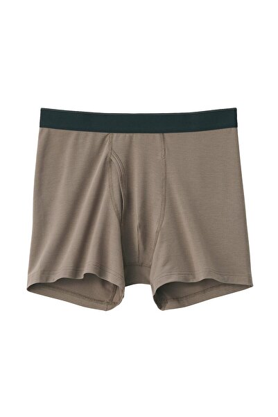 Muji Lyocell Blended Front Open Boxer Briefs