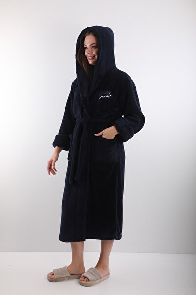 Wild Love 100% бамбуковий жіночий халат з капюшоном і вишивкою / халат
