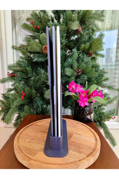 Madame Coco Rilly 3'lü Kesme Tahtası - Beyaz- Gri