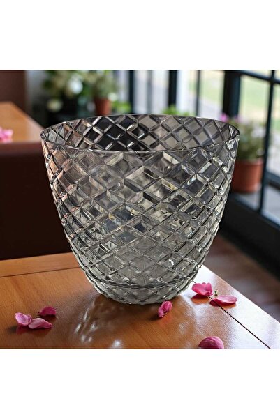 ÇEÇEN HOME 3 NO Şeffaf Orkide Saksı,Ev-Ofis Dekorasyonu İçin Harika Desenli Ş...