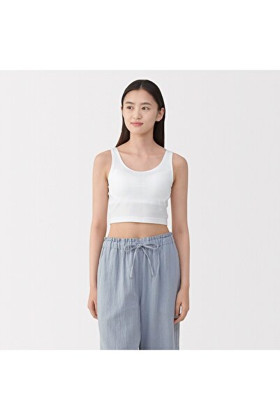 Muji Lyocell Blended Half Bra Tank Top