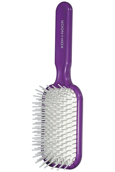 Koh-I-Noor Cosmetics Paleta pneumatica mov cu peri cilindrici din plastic Koh-I-Noor 8105C