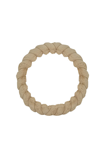AGC Braided Plush Steering Wheel Cover – Anti-Slip, Universal Round Fit (Not D-Shape), Beige