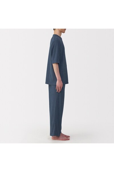 Muji Wearable Pile Towel Half Sleeve Loungewear Set
