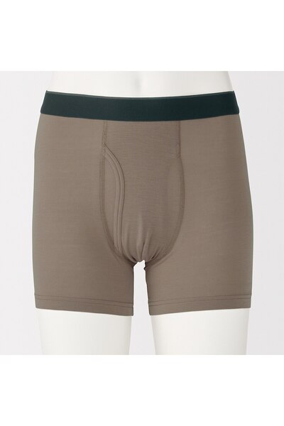 Muji Lyocell Blended Front Open Boxer Briefs