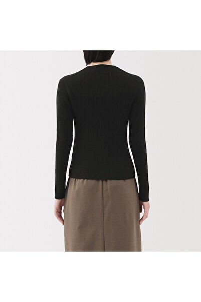 Muji Lyocell Blended V Neck Cardigan