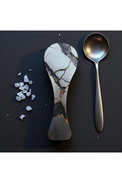 Online Home Market Temperli Cam Kirli Kasık Altlığı (9,5 x 26.5 cm)