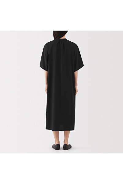 Muji Lyocell Blended 1/2 Sleeve Dress
