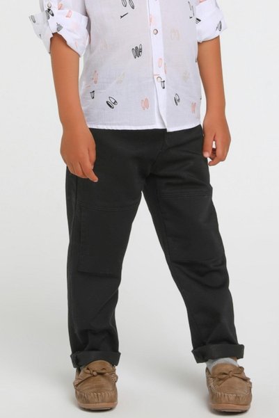 Jack Lions Boy's 1-5 Years Old Soft Denim Pants 2446 Black