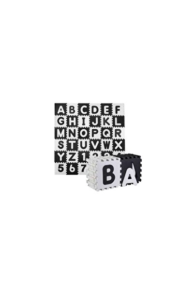 Ricokids Play Mat 180 x 180 cm with Letters and Numbers 7493 - White - Black