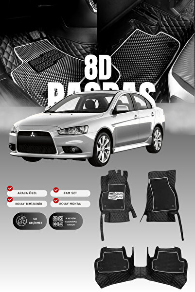 stiloto دواسة سيارة جلدية لميتسوبيشي لانسر (2010-2015) 8D |   حماية كاملة، مخ...