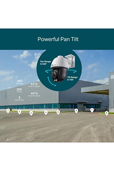 TP-LINK "TP-Link VIGIVIGI C540S (4mm) Outdoor Pan/Tilt IR Surveillance Camera, Image Sensor: C