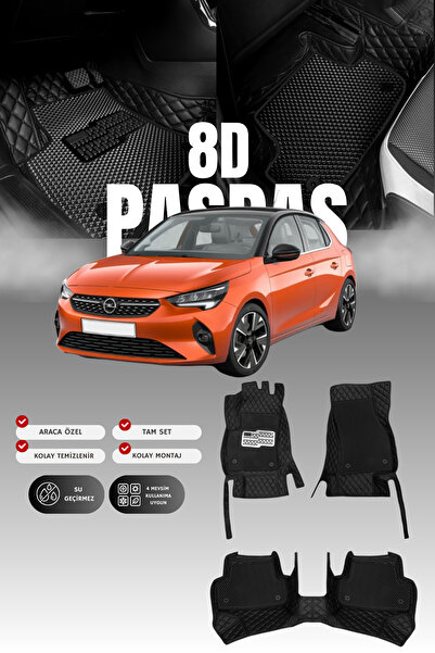stiloto دواسة سيارة جلدية لسيارة أوبل كورسا إي (2014-2019) 8D |   حماية كاملة...