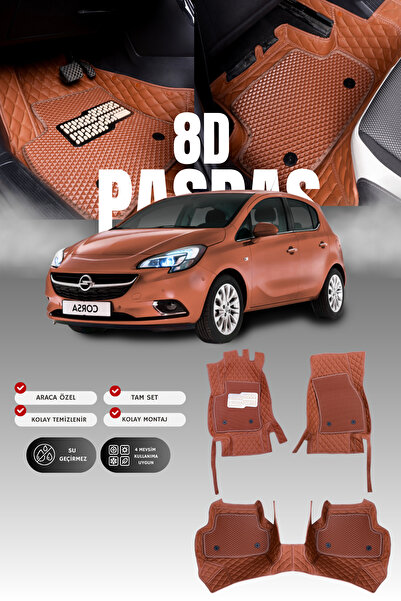 stiloto دواسة سيارة جلدية لسيارة أوبل كورسا دي (2006-2014) 8D |   حماية كاملة...