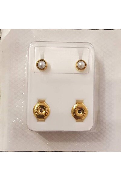 Caflon أقراط طبية ذهبية مرصعة بأحجار اللؤلؤ