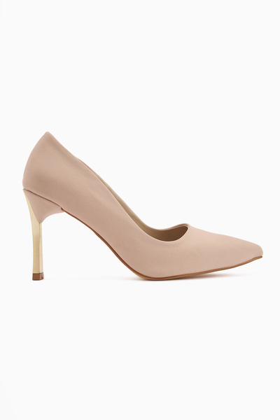 İncimoda Stiletto Women's Heeled Shoes Comfortable Vegan Leather Daily and Special Occasion