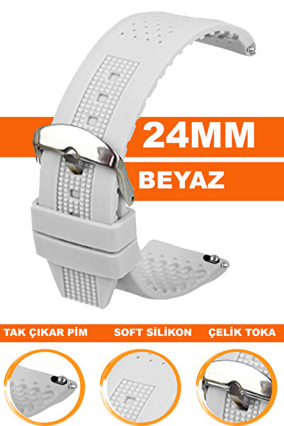 COBRA حزام ساعة من السيليكون متوافق مع ساعة مقاس 24 مم A1624MM