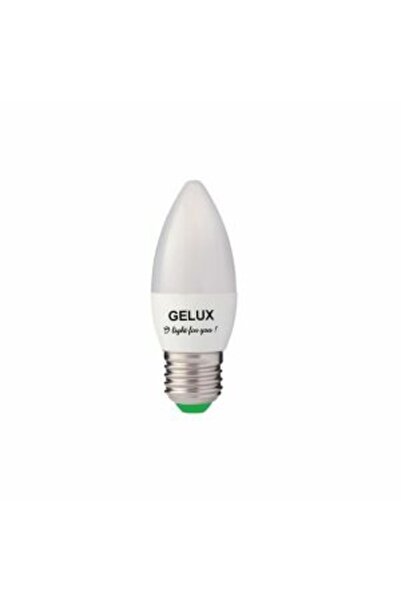 gelux LED Bulb, Candle, Warm Light, 3000K, E14, 8W,