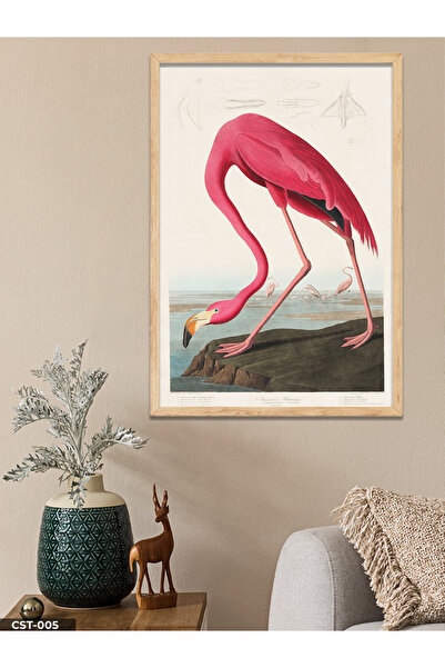 CeSht Flamingo Jednodijelna Slika u Drvenom Okviru