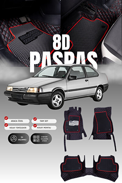 stiloto Fiat Tempra (1991-1999) 8D Deri Havuzlu Oto Paspas | Tam Koruma,Araca...
