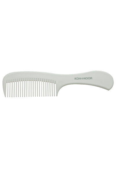 Koh-I-Noor Cosmetics Pieptene alb cu maner, dinti rari, 21,5 x 5,5 cm, Koh-I-...