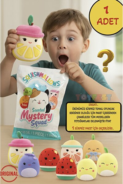 TOYFEST 1 ADET Sürpriz Kokulu Squishmallows Mystery Squad Meyve Temalı Sürpri...