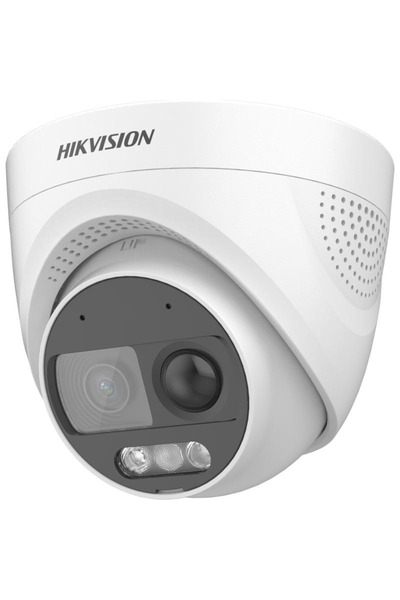 Hikvision Camera de supraveghere Turret 2MP DS-2CE72DF3T-PIRXOS(2.8MM), lentila fixa: 2.8mm, ilumin