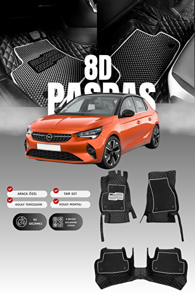 stiloto دواسة سيارة جلدية لسيارة أوبل كورسا إي (2014-2019) 8D |   حماية كاملة...