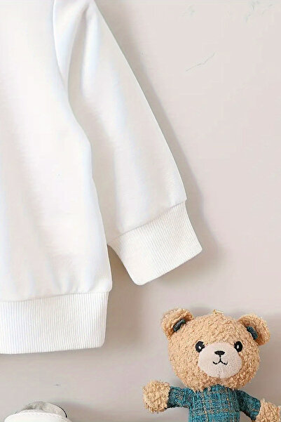 MYADA Φούτερ με λαιμόκοψη με στάμπα λεοπάρ 3 νήματα Premium 24532